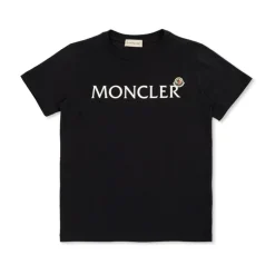 T-Shirt mit Print-Logo aus Baumwolle>Moncler