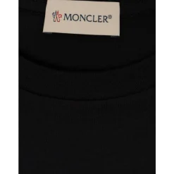 T-Shirt mit Print-Logo aus Baumwolle>Moncler