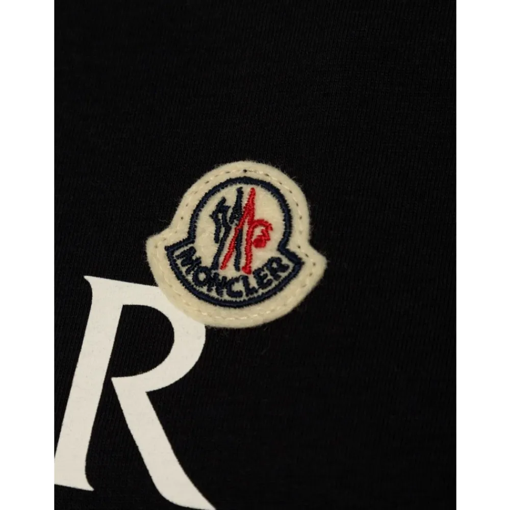 T-Shirt mit Print-Logo aus Baumwolle>Moncler