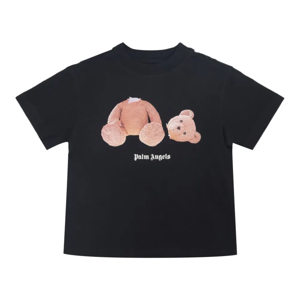 T-Shirt mit Rundhalsausschnitt>Palm Angels Discount