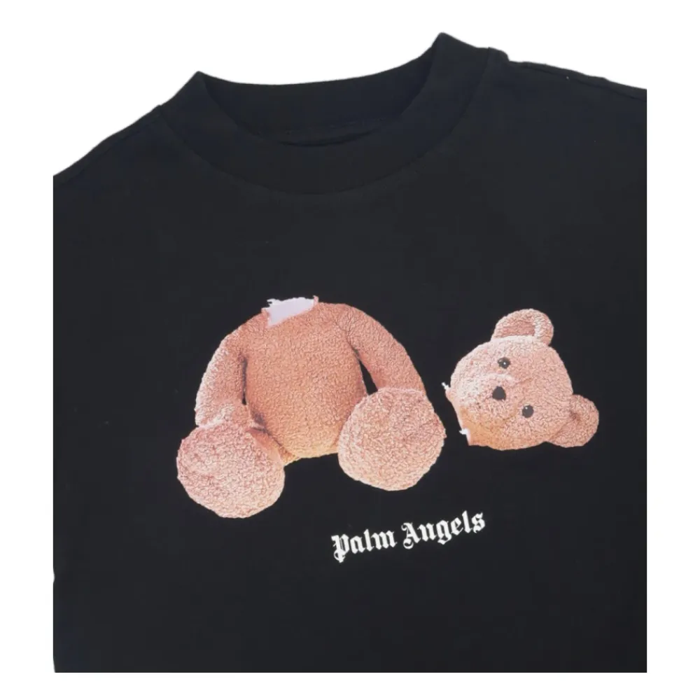 T-Shirt mit Rundhalsausschnitt>Palm Angels Discount