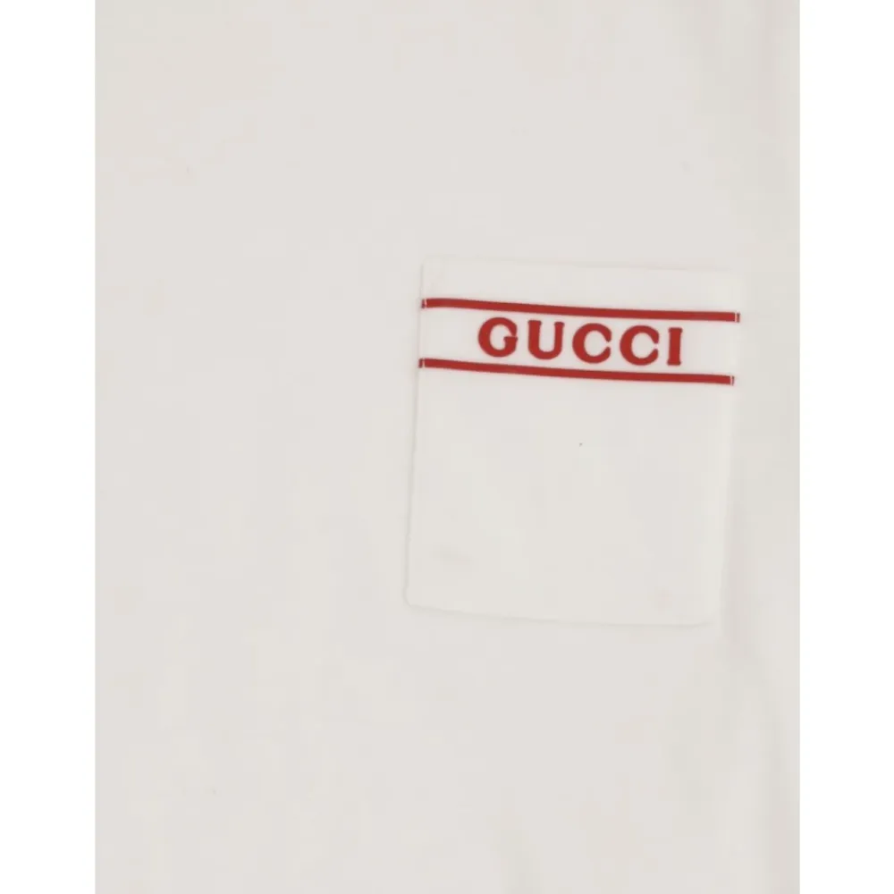 T-Shirt mit Rundhalsausschnitt und Logo>Gucci Discount