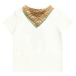 T-Shirt mit Schal-Print>Fendi Sale