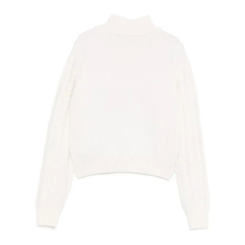 Turtleneck Cable Knit Sweater>Elisabetta Franchi New