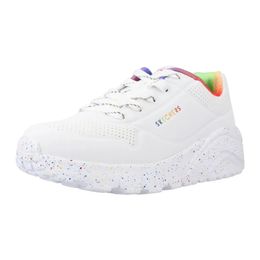 Uno Lite Rainbow Speckle Sneakers>Skechers Clearance