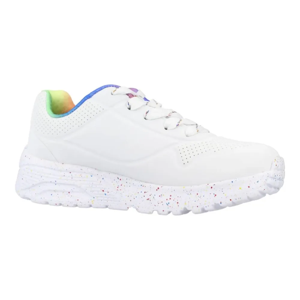 Uno Lite Rainbow Speckle Sneakers>Skechers Clearance