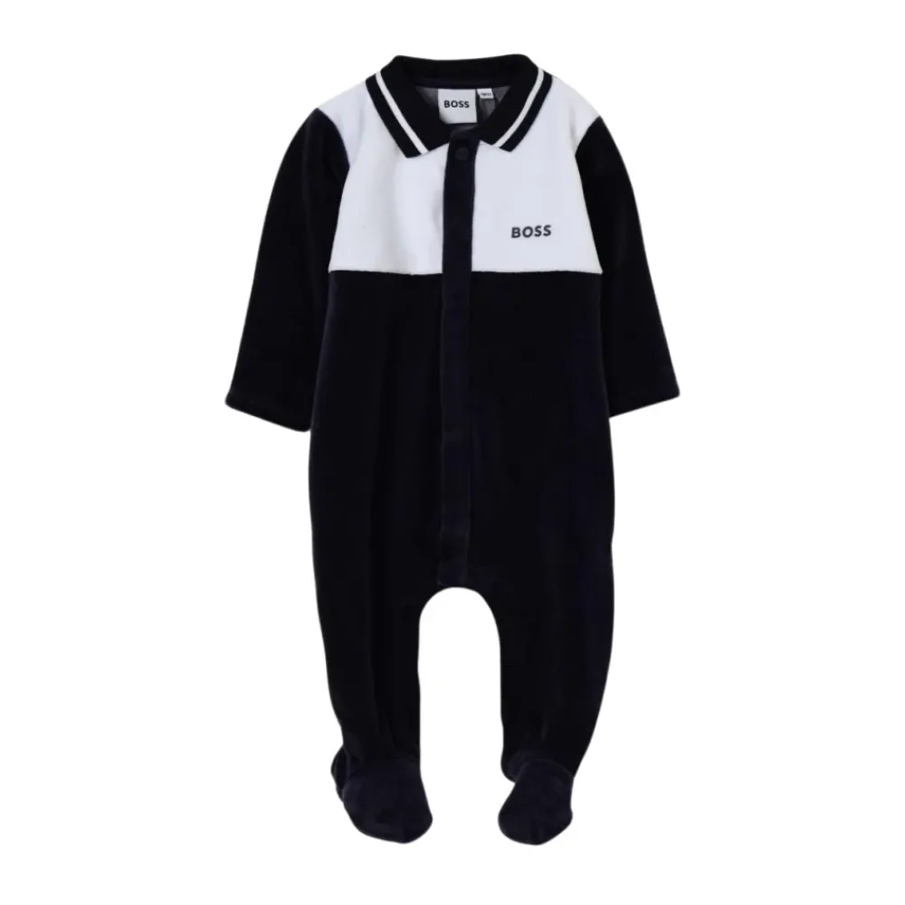 Velours Schlafanzug mit Füßen>Hugo Online