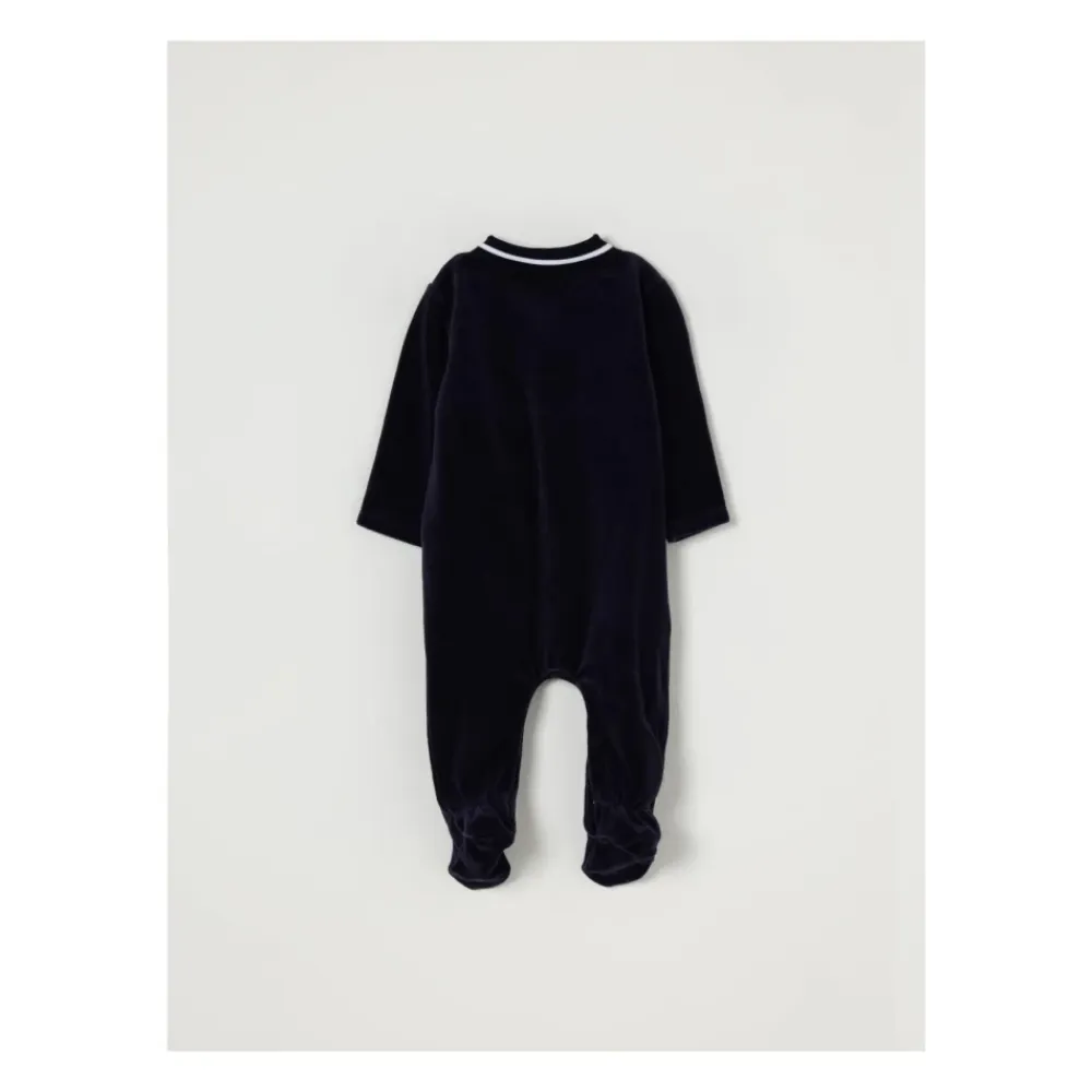 Velours Schlafanzug mit Füßen>Hugo Online