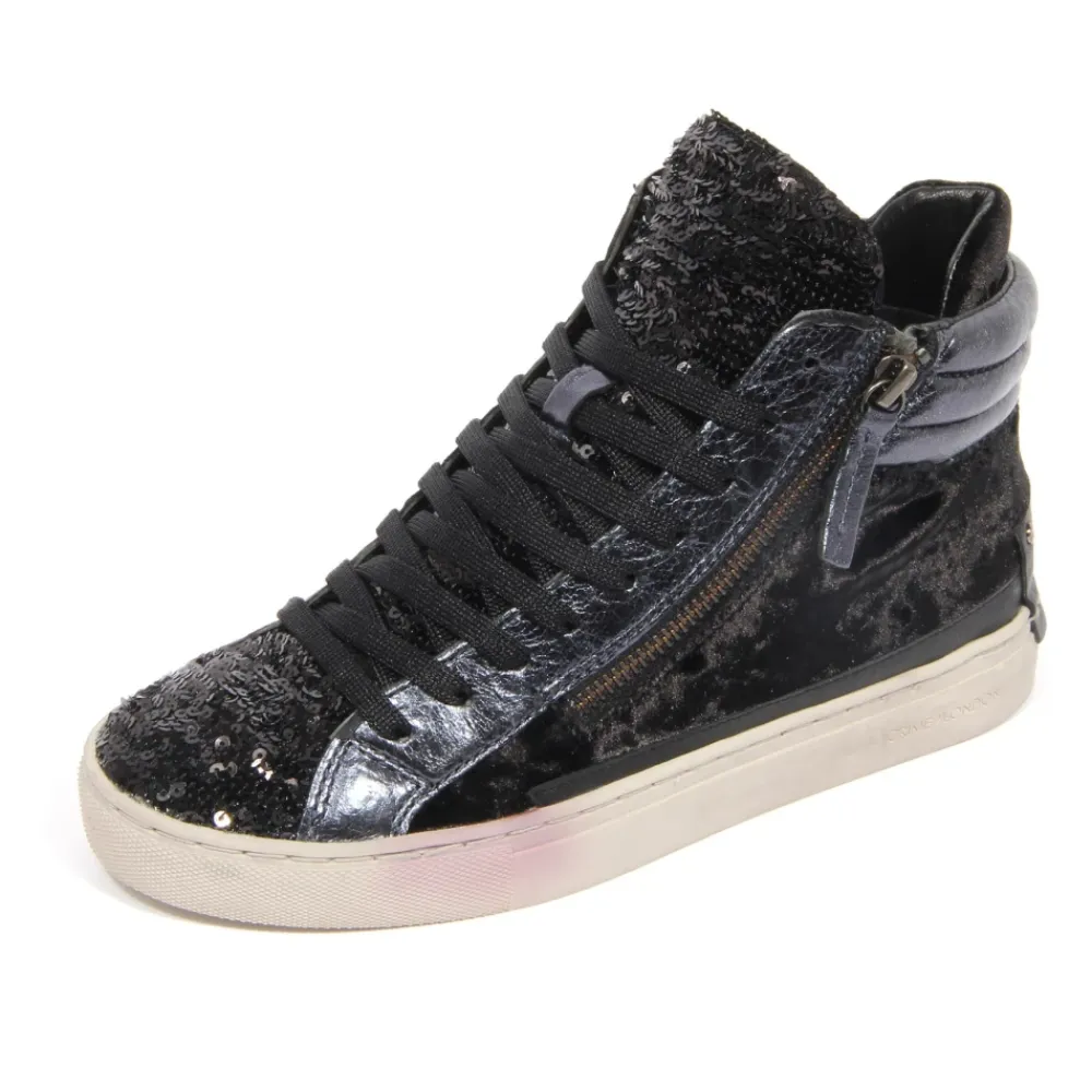 Velvet Paillettes Sneakers>Crime London New