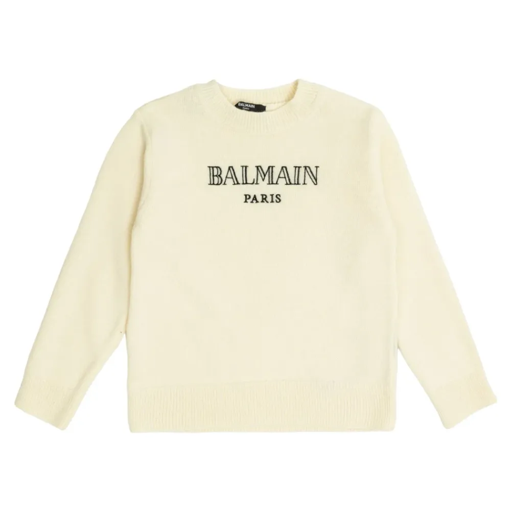 Vintage Logo Strickpullover>Balmain