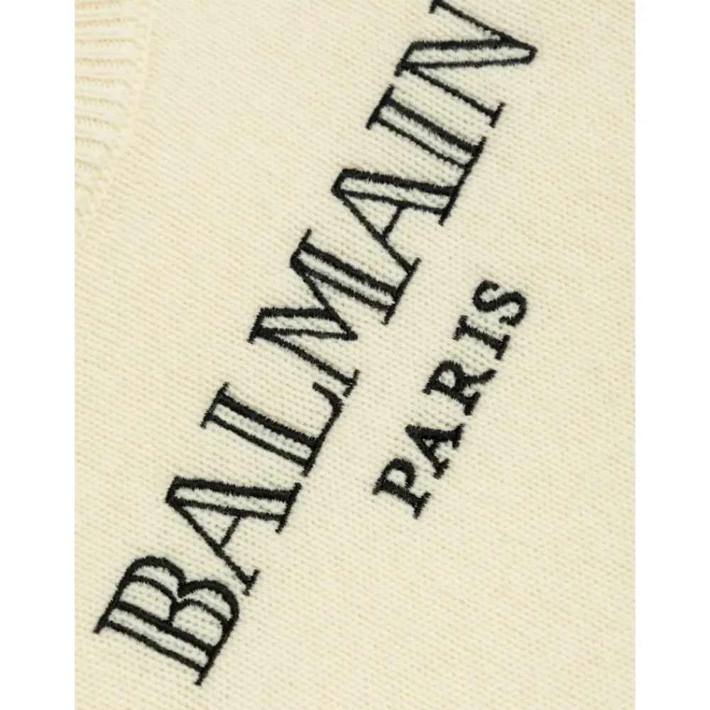 Vintage Logo Strickpullover>Balmain