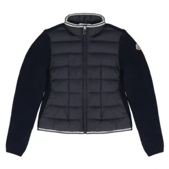 Wattierte Baumwoll-Zip-Cardigan>Moncler Online