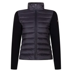 Wattierte Strickjacke mit Wollanteil und Reißverschluss>Moncler Hot