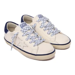 Blau Superstar Leder Sneakers>Golden Goose Online