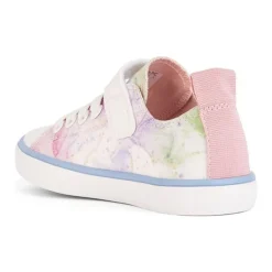 Weiß Rosa Mädchen Kinder Sneakers><noscript><img width=