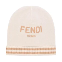Weiche Cashmere Beanie mit Inlay-Logo>Fendi Discount