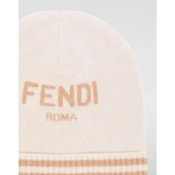 Weiche Cashmere Beanie mit Inlay-Logo>Fendi Discount