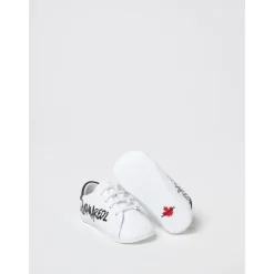 Weiche Sohle Ledersneaker für Babys>Dsquared2 Online