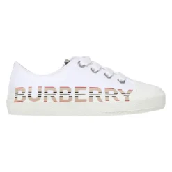 e flache Schuhe mit ikonischem Streifenmuster und Logo-Print>Burberry Best