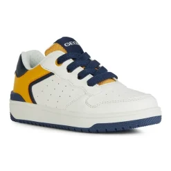 Weiße Gelbe Kindersneakers Washiba>Geox Discount