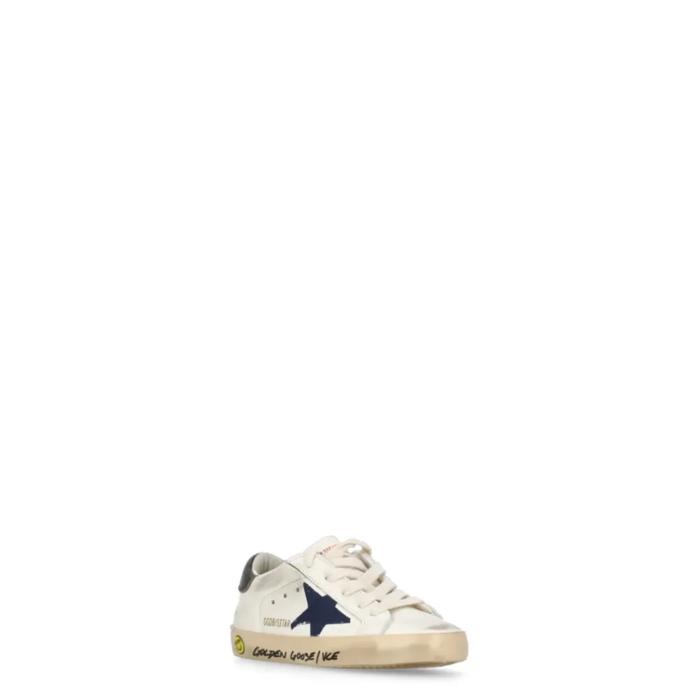 e Kinder Leder Sneakers Stern Logo>Golden Goose Discount