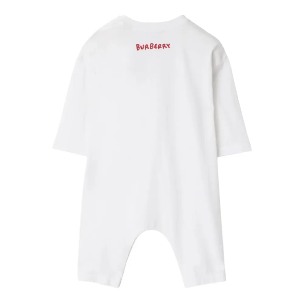 e Kleid mit Logo-Print Lange Ärmel>Burberry Online