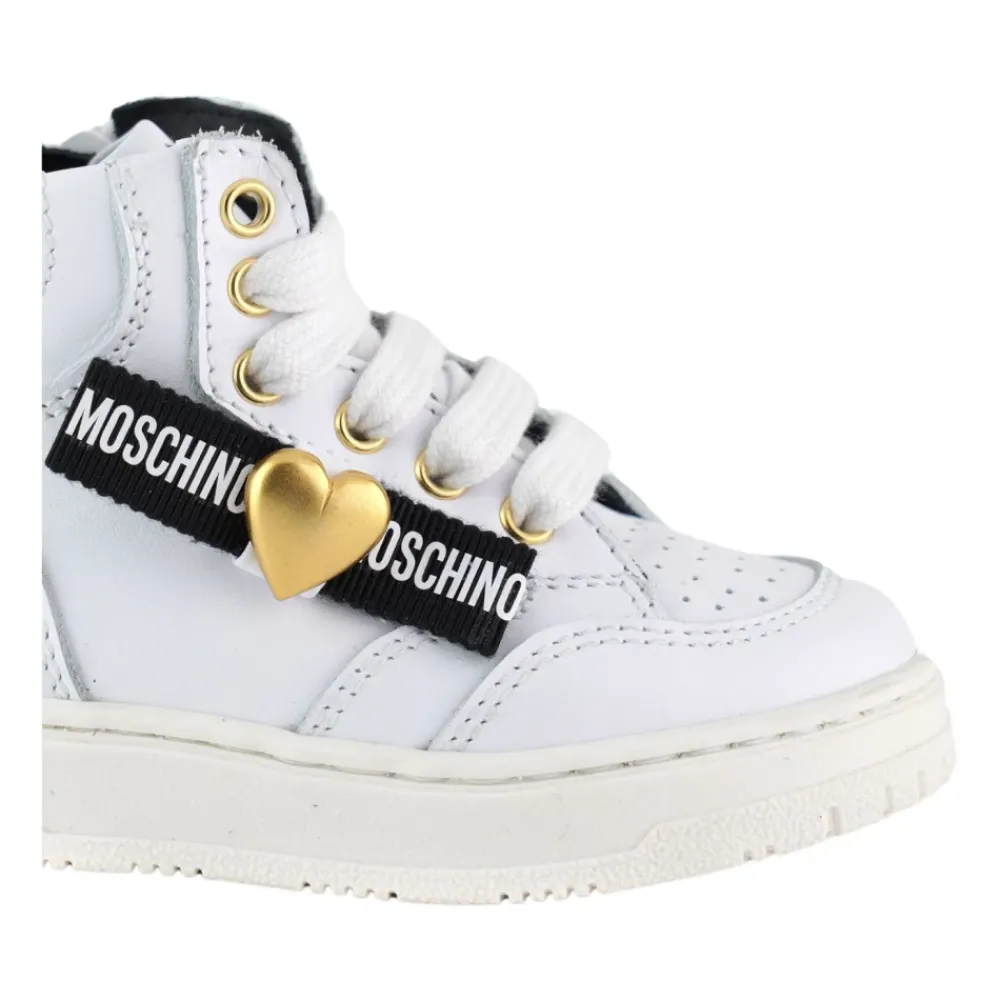 e Leder High-Top Sneakers>Moschino Online