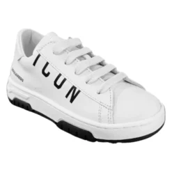 e Ledersneaker für Kinder mit Logo>Dsquared2 Hot