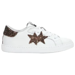 e Ledersneakers mit Glitzerbronze-Details>2STAR Online