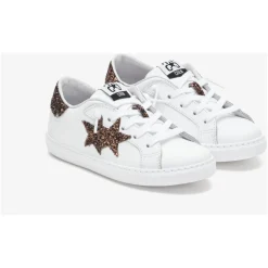 e Ledersneakers mit Glitzerbronze-Details>2STAR Online