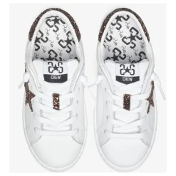 e Ledersneakers mit Glitzerbronze-Details><noscript><img width=