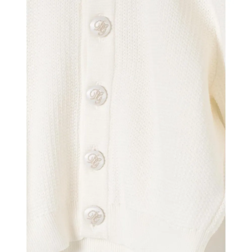 e Strickjacke mit Perlenknöpfen>Dolce & Gabbana