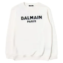 er Pullover Samt Logo Langarm>Balmain Hot