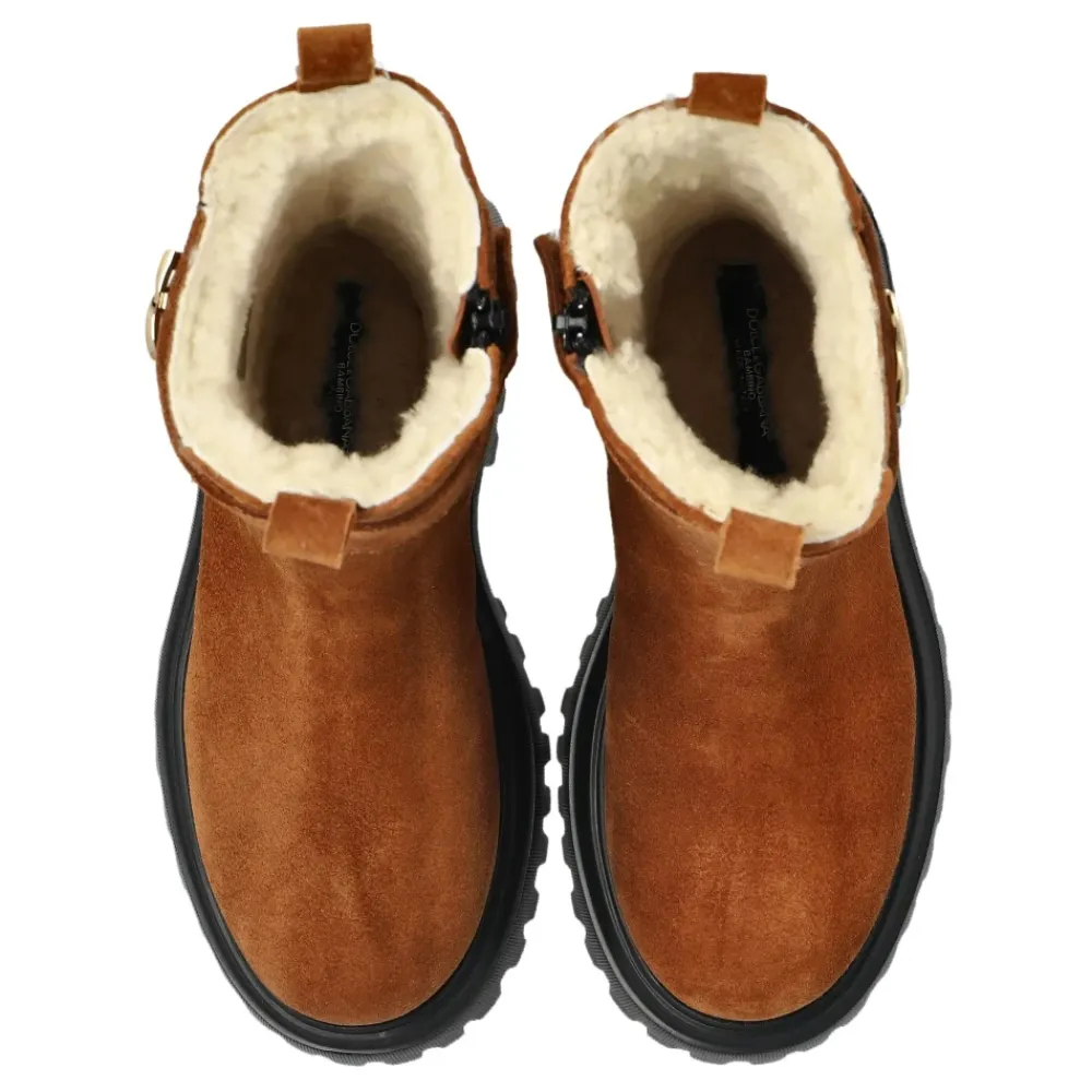 Wildleder Stiefelette Kamel>Dolce & Gabbana Outlet
