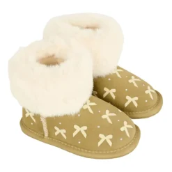 Wildleder-Schleifenstiefel>Monnalisa Outlet