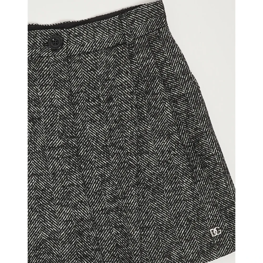 Wollmischung Chevron Shorts>Dolce & Gabbana