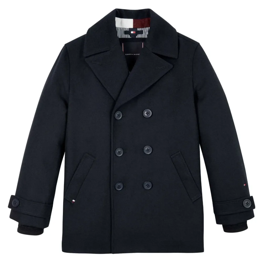 Wollmischung Leichte Wattierte Cabanjacke>Tommy Hilfiger Online
