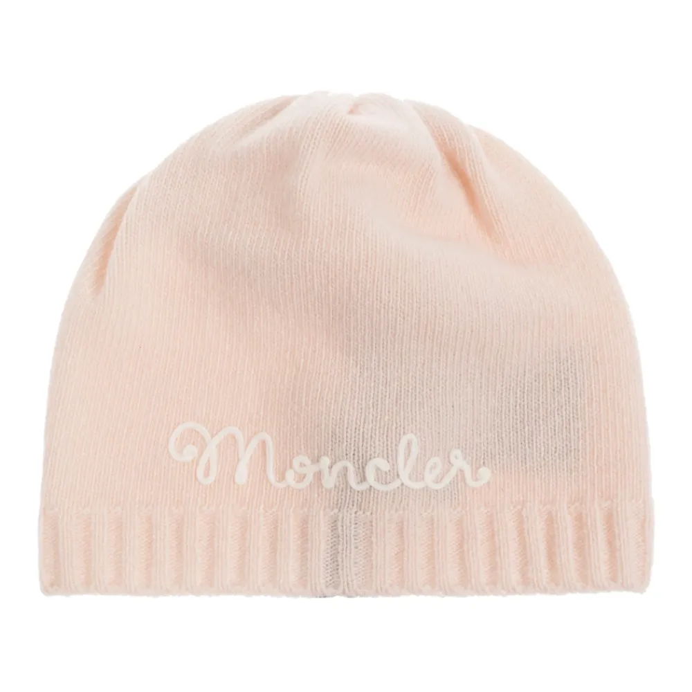 Wollmütze mit gesticktem Logo>Moncler New