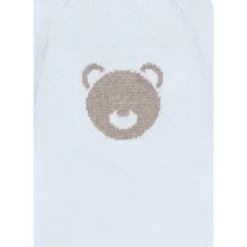 Wollstrampler mit Bärenverzierung><noscript><img width=