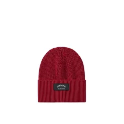 Wool Beanie Mütze mit schwarzem Patch und Logo>Iceberg Online