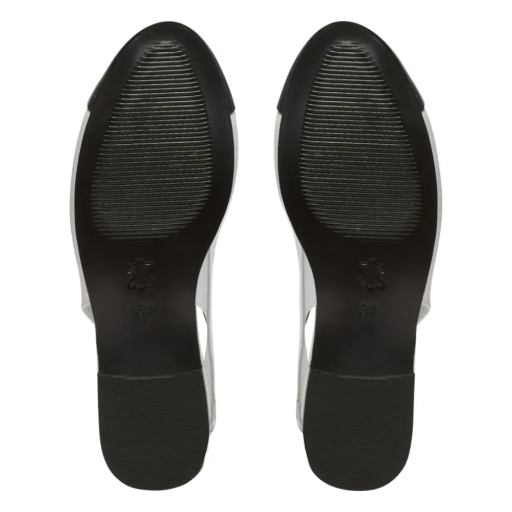 Zweifarbige Ballerinas aus Leder>Balmain Discount
