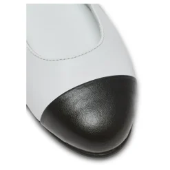 Zweifarbige Ballerinas aus Leder><noscript><img width=