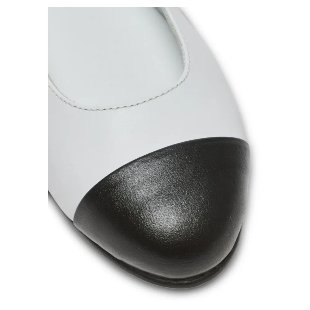 Zweifarbige Ballerinas aus Leder>Balmain Discount