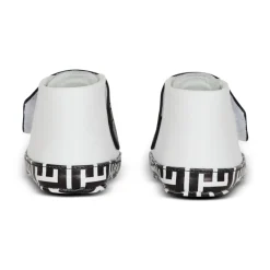 Zweifarbige Sneaker mit Vintage-Logo>Balmain Clearance